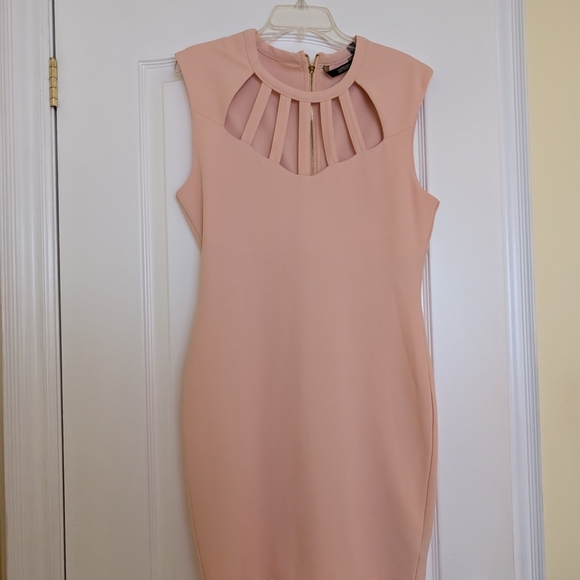 Kardashian Kollection Pink Sleeveless Dress Size Large - Picture 2 of 8